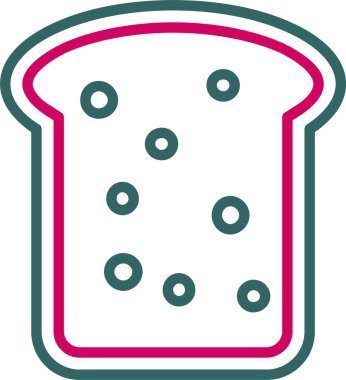 Ekmek Vektörü Simgesi Tasarımı