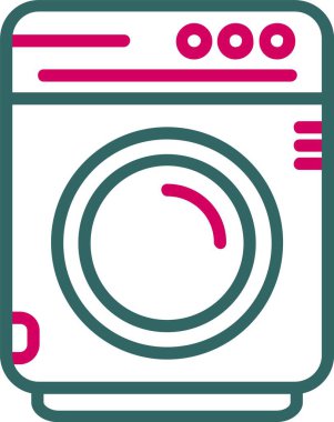 çamaşır makinesi vektör simgesi tasarımı