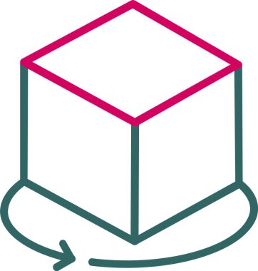 3d Cube Vector Icon Design