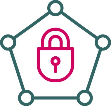 Özel Ağ Vektörü Simgesi Tasarımı