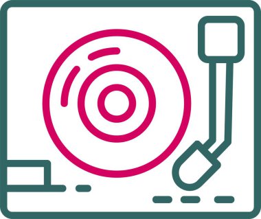 Turntable Vector Icon Design