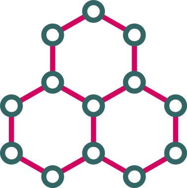 Altıgen yapı Vektör Simgesi Tasarımı