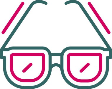 güneş gözlüğü simgesi tasarım vektör