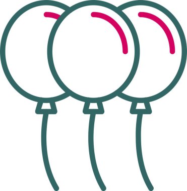 Balloons Vector Icon Design