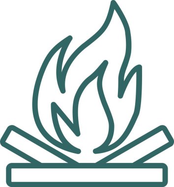 Bonfire Vector Icon Design