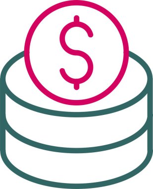 Coins Vector Icon Design