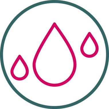 Damlalar Vektör Simgesi Tasarımı