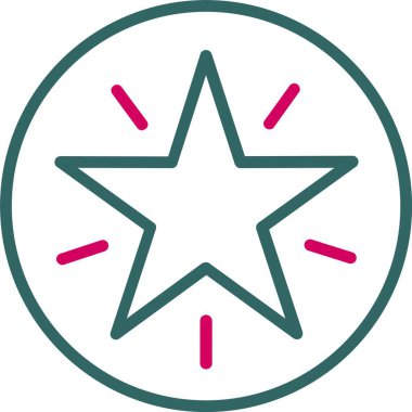 Vektör yıldız simgesi tasarım