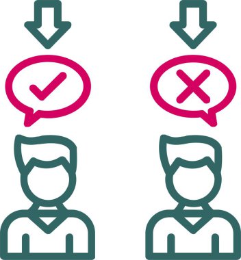 Opposition Vector Icon Design