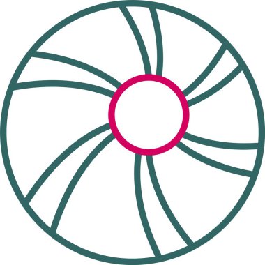 Beach Ball Vector Icon Design