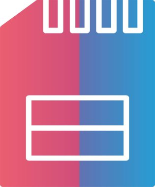 Memory Card Vector Icon Design