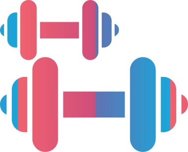 Dumbbells Vector Icon Design