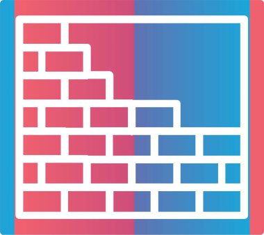 Brick Wall Vector Icon Design