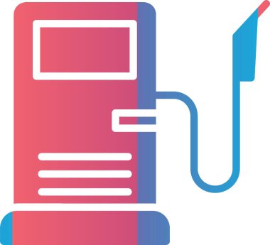 Benzin İstasyonu Vektör Simgesi Tasarımı