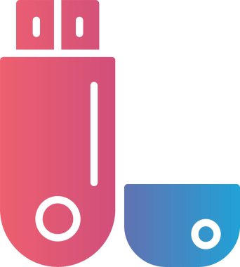 Pendrive Vektör Simgesi Tasarımı