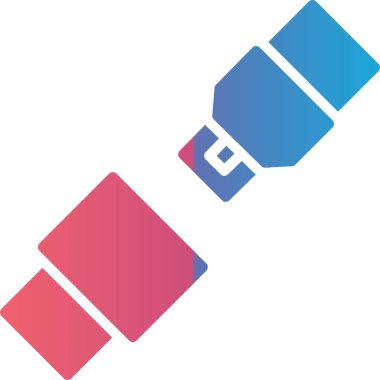 Koltuk Kemeri Vektör Simgesi Tasarımı