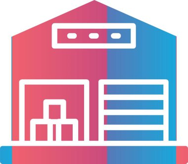 Warehouse Vector Icon Design