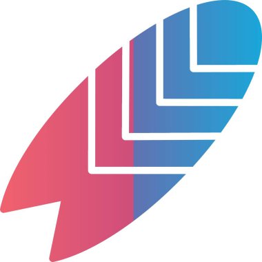 Surfboard Vector Icon Design