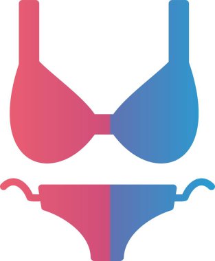 Bikini Vektör Simgesi Tasarımı