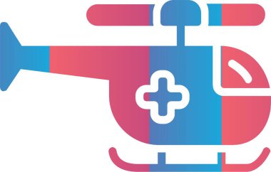Helicopter Vector Icon Design