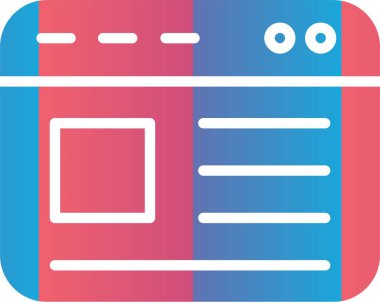 İniş Sayfası Vektör Simgesi Tasarımı