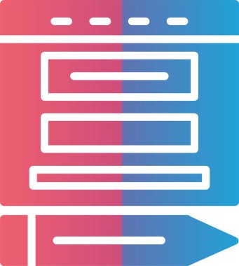 Blogger Vector Icon Design