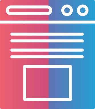 Web Browser Vector Icon Design