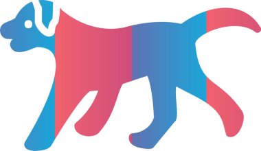 Köpek Vektörü Simgesi Tasarımı