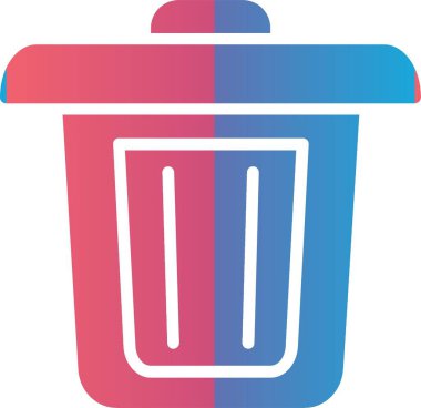 Dustbin Vector Icon Design