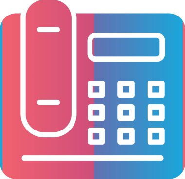 Office Phone Vector Icon Design