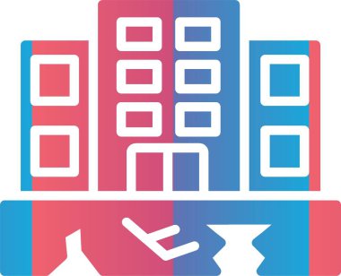 Deprem Vektörü Simgesi Tasarımı