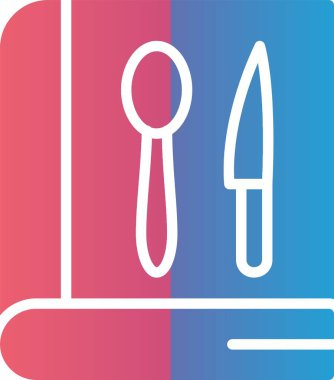 Tarif Kitabı Vektör Simgesi Tasarımı