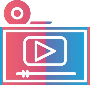 Video Player  Vector Icon Design