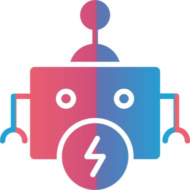 Robot vektör simgesi tasarımı