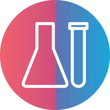 Kimyasal Ampuller Vektör Simgesi Tasarımı