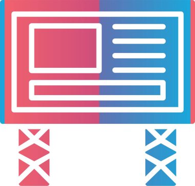 reklam panosu Vektör Simgesi Tasarımı