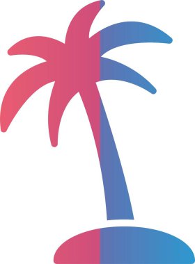 Palm Tree Vector Icon Design