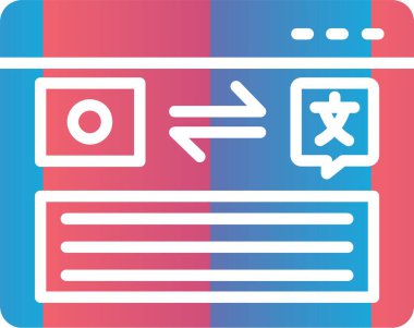 Translator Vector Icon Design