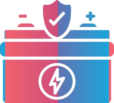 Batarya Hızlandırma Vektör Simgesi Tasarımı