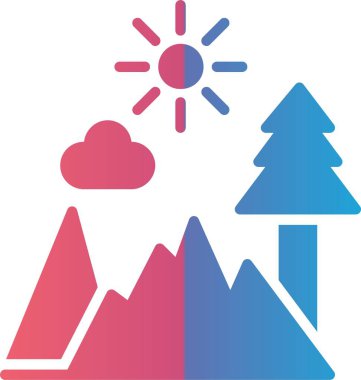 Mountain Vector Icon Design