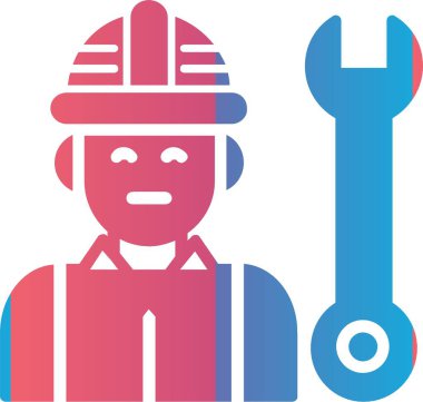 Mühendis vektör simgesi tasarım