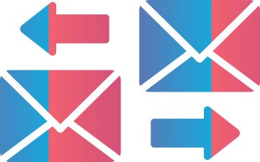 Yazışmalar Posta Vektörü Simgesi Tasarımı