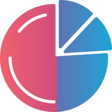 Pie Chart Vector Icon Design