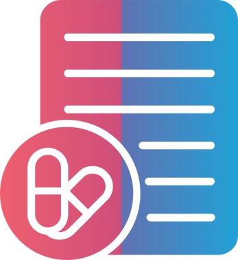 Prescription Vector Icon Design