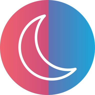 Gece Kipi Vektör Simgesi Tasarımı