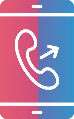 Outgoing Call Vector Icon Design