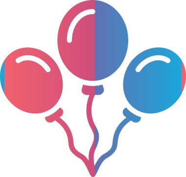 Balloons Vector Icon Design