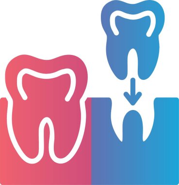 İmplantlar Vektör Simgesi Tasarımı
