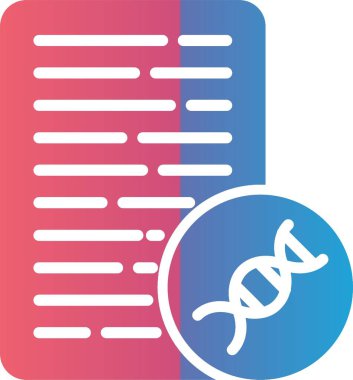 Dna Report Vector Icon Design