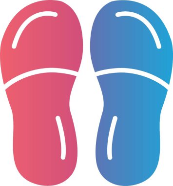 Slippers Vector Icon Design